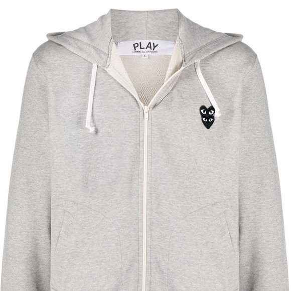 Comme Des Garçons Play embroidered logo hoodie - Size Large